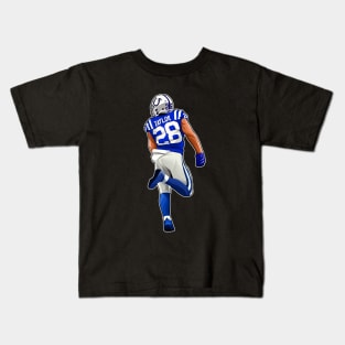 Jonathan Taylor #28 Runs Back Kids T-Shirt